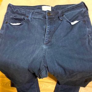 Women's High-Rise Dark Blue Straight Jeans - Universal Thread